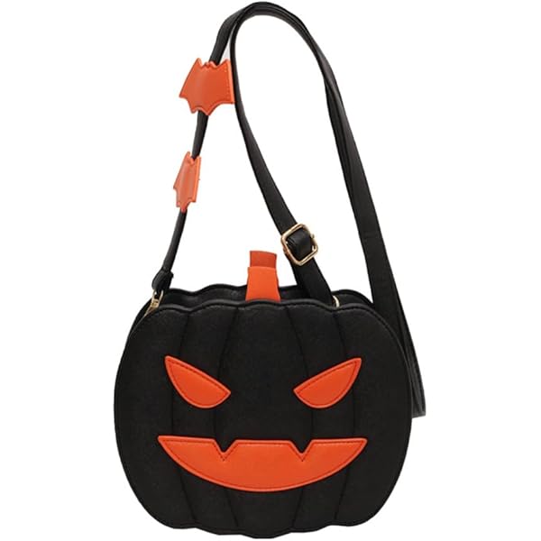Amazon.com: Halloween Pumpkin Goth Purse Novelty Shoulder